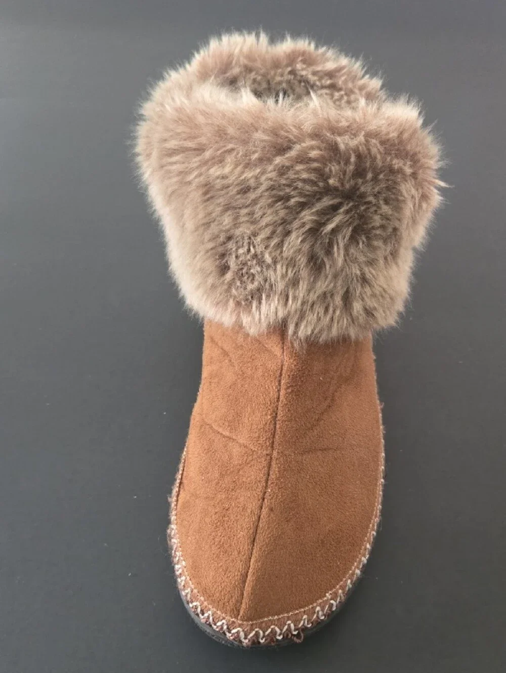 ISOTINER Faux-Fur Cuff Slip-On Booties